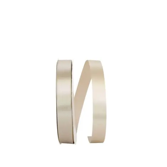 JAM Paper 7/8" x 100yd. Single Face Satin Allure Ribbon Platinum {1}