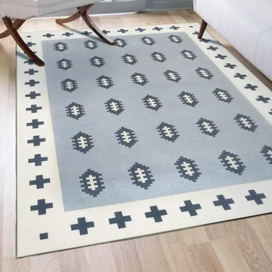 My Magic Carpet Nordic Weave Washable Rug Cool Grey {3}