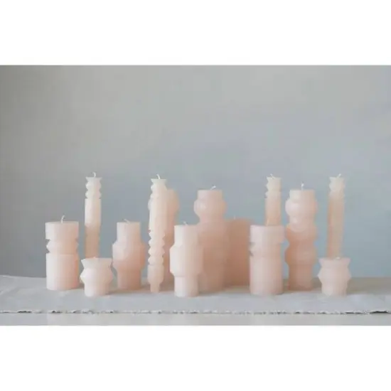 Hello Honey&reg; 3" x 6" Blush Unscented Totem Pillar Candle {4}