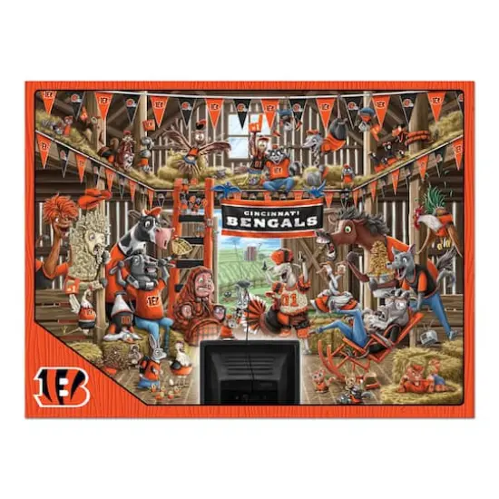 NFL Barnyard Fans 500 Piece Puzzle Cincinnati Bengals {5}