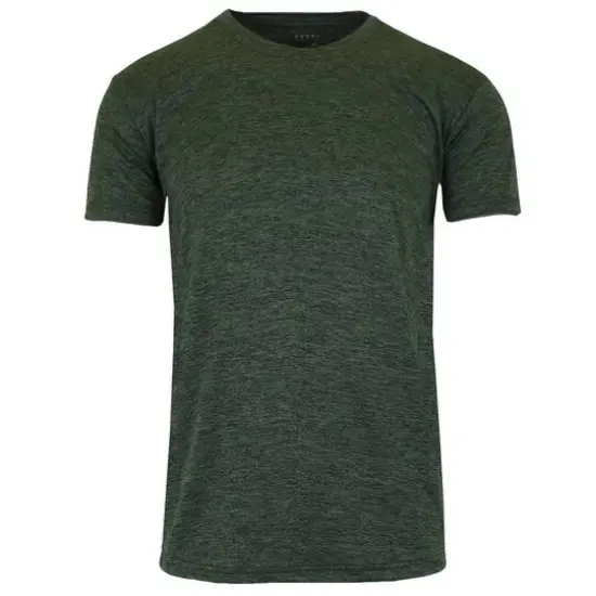 Galaxy By Harvic Moisture-Wicking Performance Men's T-Shirt Olive {1}
