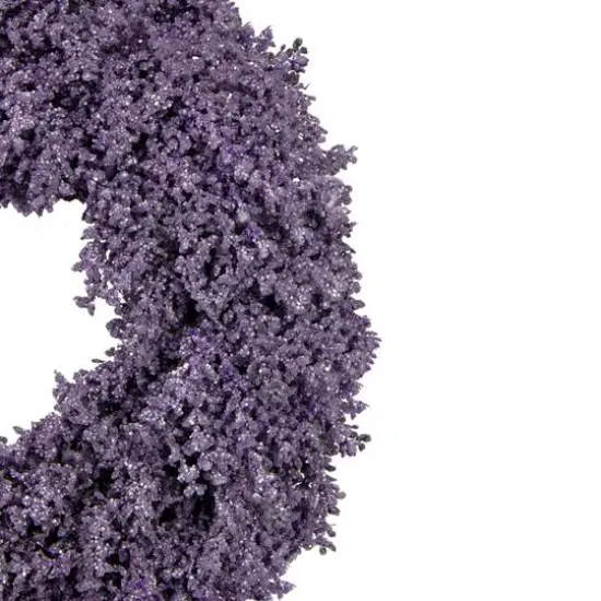 Purple Lavender Artificial Floral Spring Wreath {4}