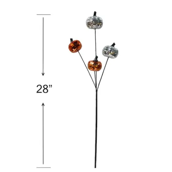 28" Disco Pumpkin Stem by Ashland&reg; Orange/Silver {4}