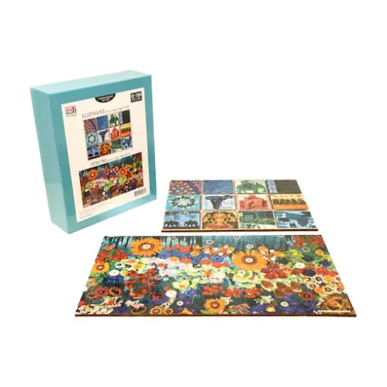 Wooden Jigsaw Puzzle Set - Elephant & Sprung: 406 Pcs {1}