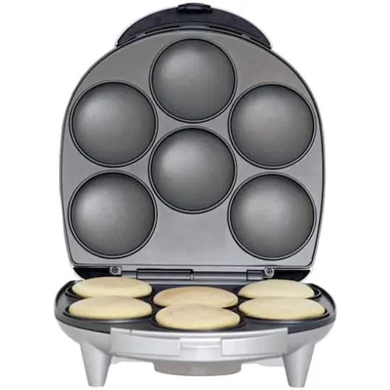 Brentwood Silver 6-Piece Nonstick Arepa Maker {8}