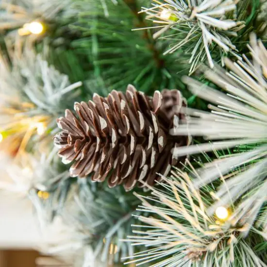 Glitzhome® 3ft, Pre-Lit Pinecones & Berries Artificial Christmas Swag {7}