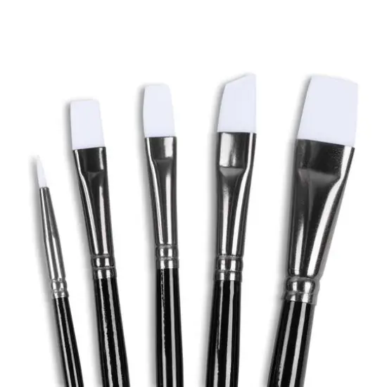 Angelus&reg; White Synthetic Acrylic 5 Piece Brush Set {2}