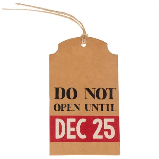 JAM Paper Do Not Open Holiday Gift Tags, 16ct. {1}
