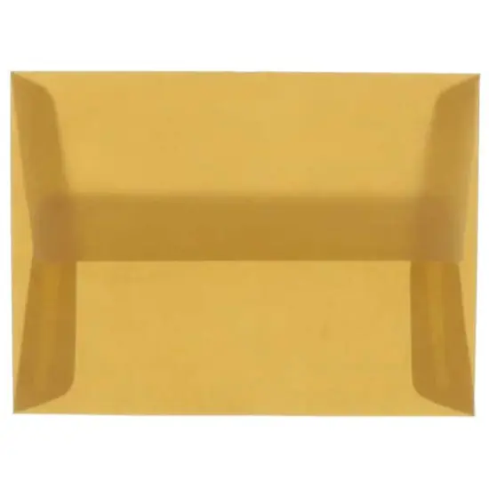 JAM Paper A10 Translucent Vellum Invitation Envelopes, 25ct. Earth Brown {1}