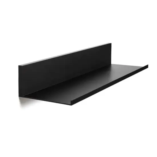 Hangz&trade; Black No Stud 4" Depth Floating Shelf {3}