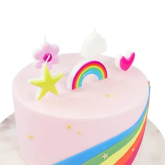 PME Party&reg; Rainbow Birthday Candle Set {3}