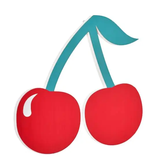 American Art Decor Tipsy Cherries Wall Plaque - 20" x 18" x 8.75" {1}