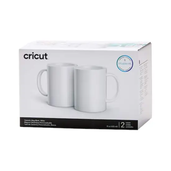 Cricut&reg; 15oz. White Ceramic Mug Blanks, 2ct. {1}