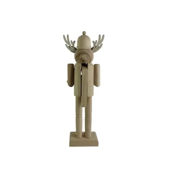 14" Reindeer with Gift DIY Pinewood Nutcracker by Make Market&reg; {6}