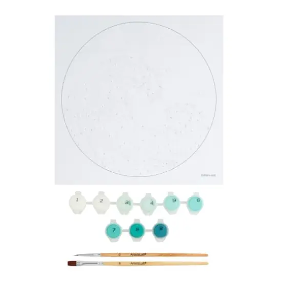 Waves Paint-by-Number Plywood Surface Kit by Artist's Loft&reg; {3}