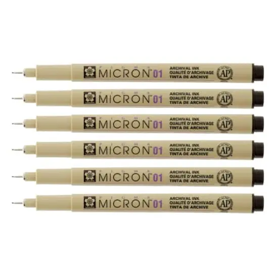 Pigma&reg; Micron&trade; 01 Fine Line Black Pens, 6ct. {4}