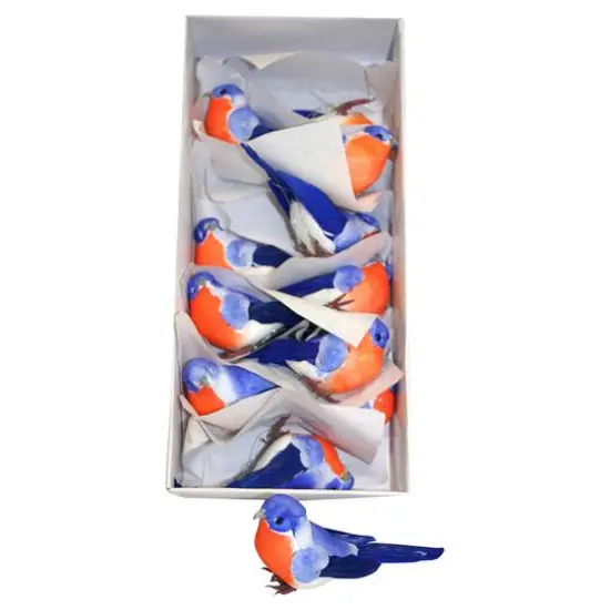 JAM Paper 3.5" Multicolored Feathered Bird Floral Accessories, 12ct. {1}