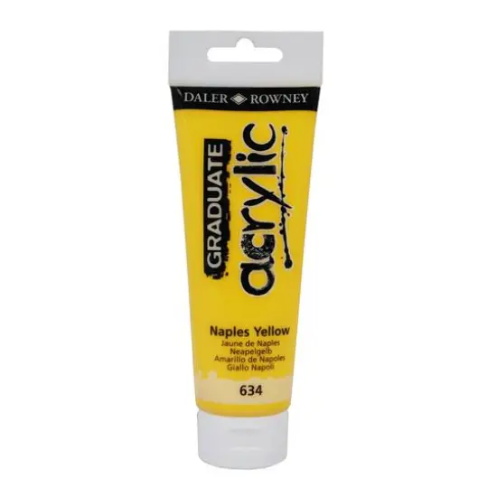 Daler-Rowney® Graduate Acrylic Paint, 120mL 634 Naples Yellow {1}