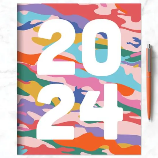 2024 Super Cali Camo Large Monthly Planner {5}