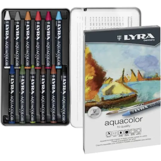 Lyra Aquacolor 12 Color Crayon Set {3}