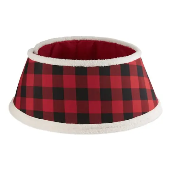 DII&reg; Red & Black Buffalo Check Holiday Tree Collar {1}
