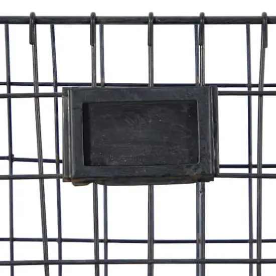 Black Metal Industrial Wall Mounted Magazine Rack {4}