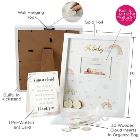 Kate Aspen Boho Rainbow Baby Shower Guest Book Alternative {8}