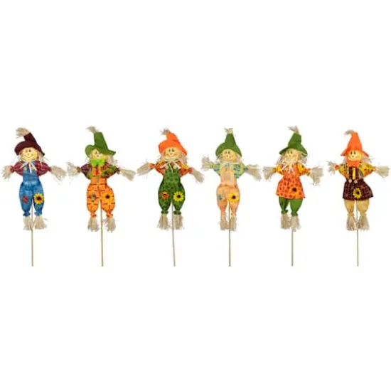 24" Fall Harvest Scarecrow Picks, 6ct. {5}