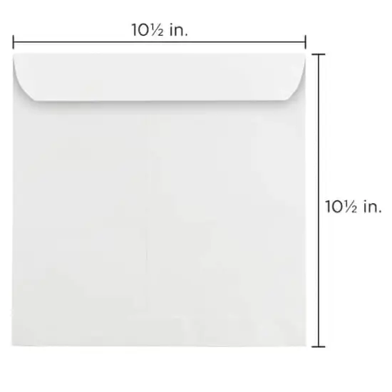 JAM Paper 10.5" White Square Invitation Envelopes 25ct. {4}