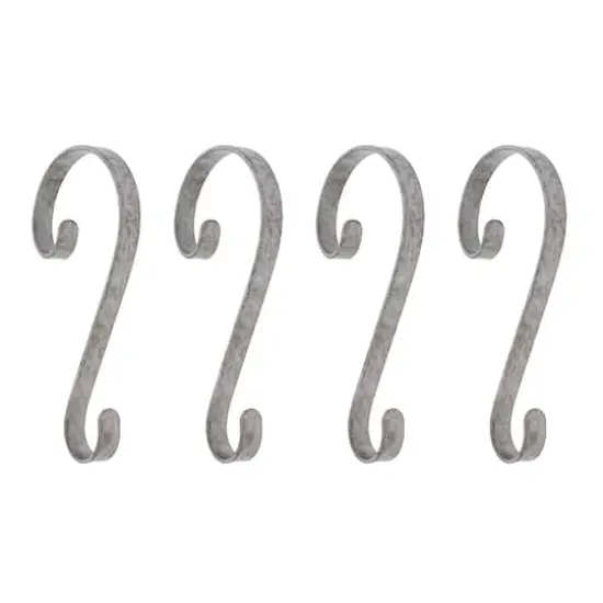 Haute Decor Stocking Scroll® Galvanized Stocking Holders, 4ct. {1}