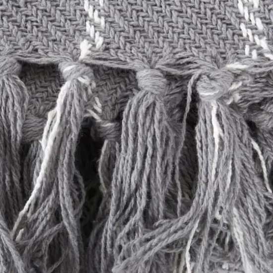 DII&reg; Gray Checked Plaid Throw {3}