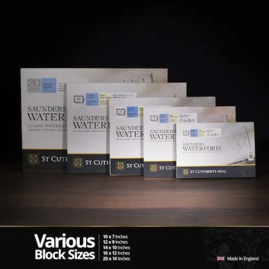 Saunders Waterford&reg; 9" x 12" CP Surface Watercolor Paper Block {5}