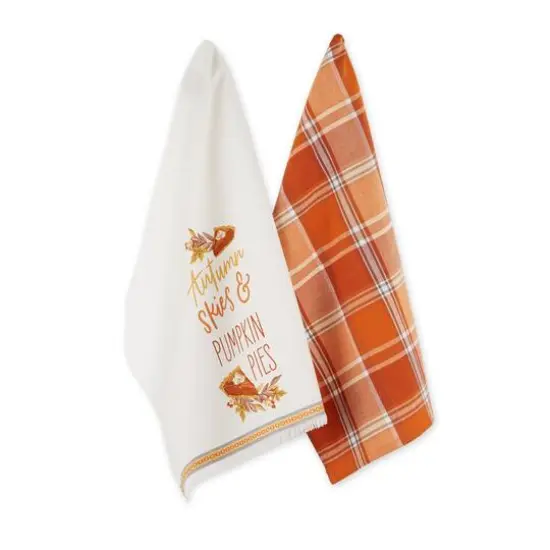 DII&reg; Autumn Skies Pumpkin Pies Dishtowel Set {1}