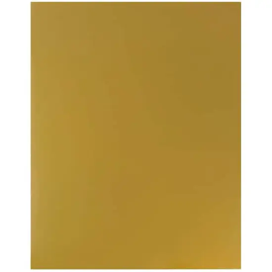 JAM Paper Laminated 2-Pocket Glossy Folders, 6ct. Gold {7}