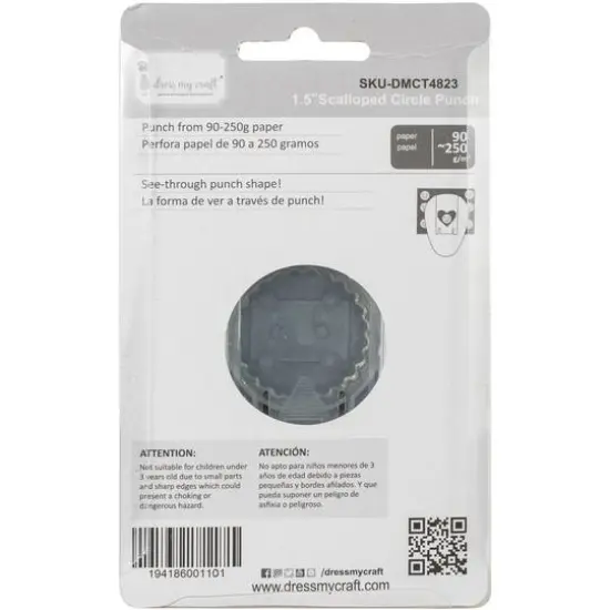 Dress My Craft&reg; 1.5" Scalloped Circle Punch {3}