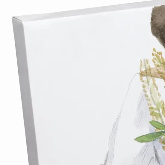 Watercolor Girl On Bike 11" x 14" Canvas Wall Art {4}