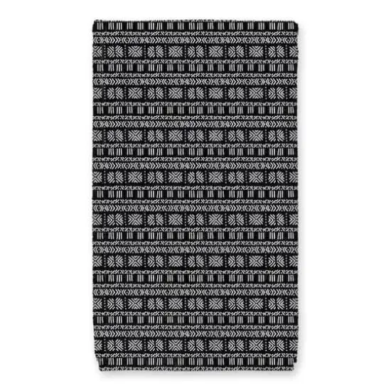 Creep White Mudcloth Tea Towel Set {5}