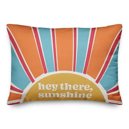 20" Hey There Sunshine Spun Poly Pillow {1}