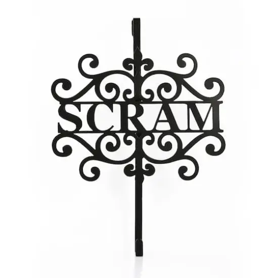 16" Halloween Scram Wreath Hanger {1}