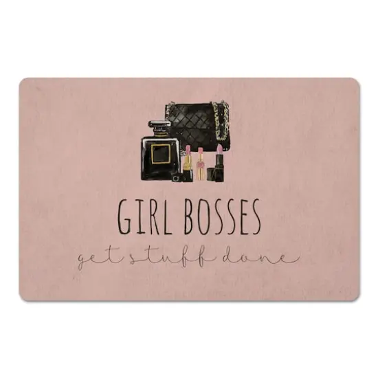 Girl Bosses Get Stuff Done 27" x 18" Floor Mat {1}