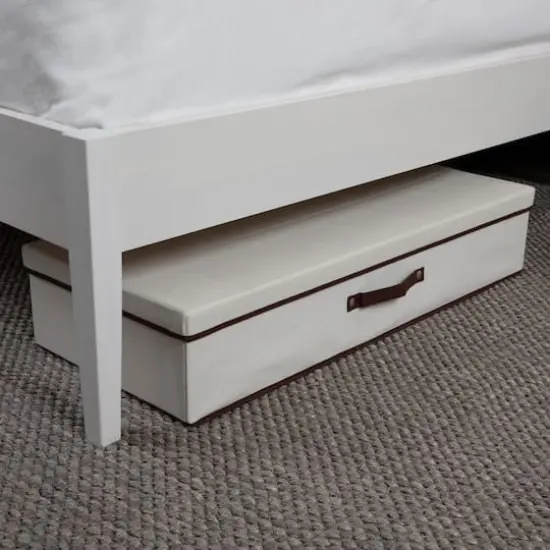 Household Essentials Gift Wrap Storage Box Natural and Brown {3}