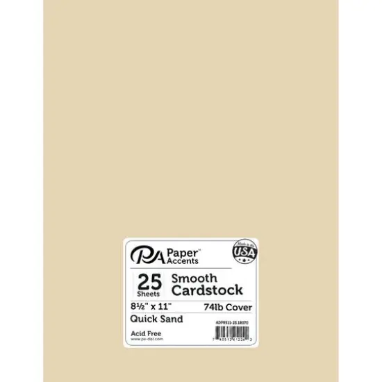 PA Paper&trade; Accents 8.5" x 11" Smooth Cardstock, 25 Sheets Hurricane {2}