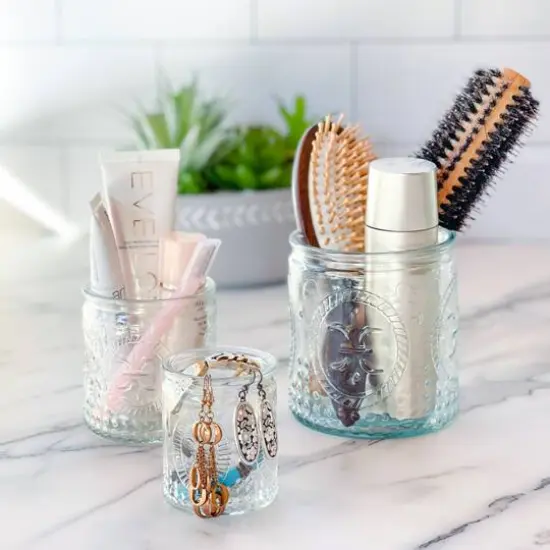 Kate Aspen&reg; Nesting Vintage Clear Glass Tea Light Holder, 3ct. {6}