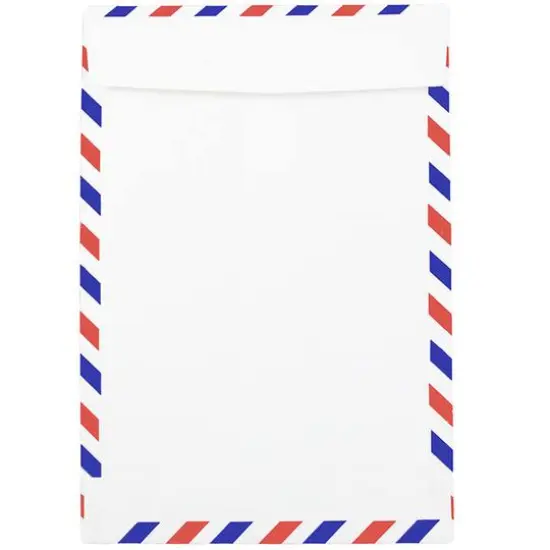 JAM Paper 6" x 9" White Open End Catalog Airmail Envelopes {4}
