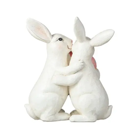 Glitzhome&reg; 7" Easter Loving Bunny Table D&eacute;cor {6}