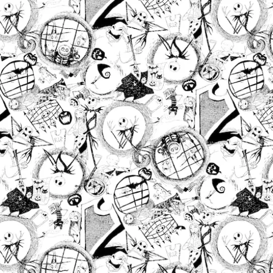 Disney&reg; The Nightmare Before Christmas Tossed World Cotton Fabric  {1}