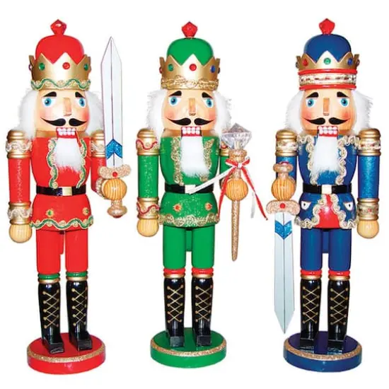 Santa's Workshop 15" Bejeweled Kings Nutcracker Set {1}
