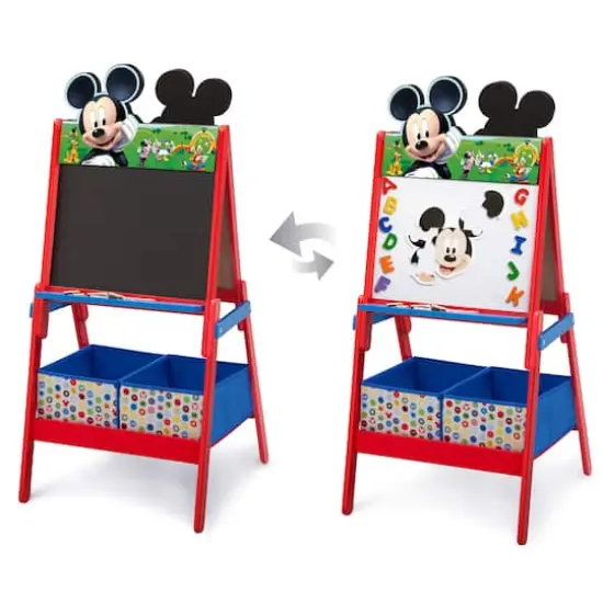 Disney® Mickey Mouse Wooden Double Sided Easel with Storage {4}