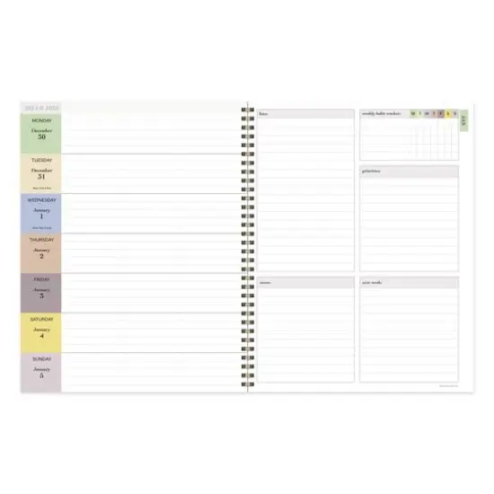 TF Publishing 2025 Large Daphne Print Weekly Monthly Spiral Planner {4}