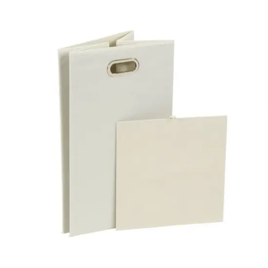 Household Essentials 23" Folding Laundry Hamper White {8}